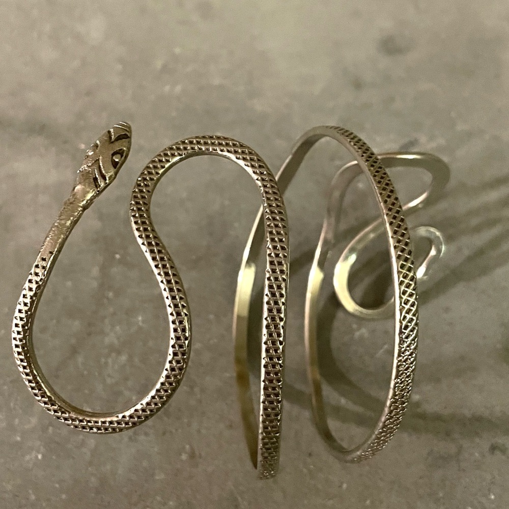 Vintage boho chic snake arm bracelet….1960s.